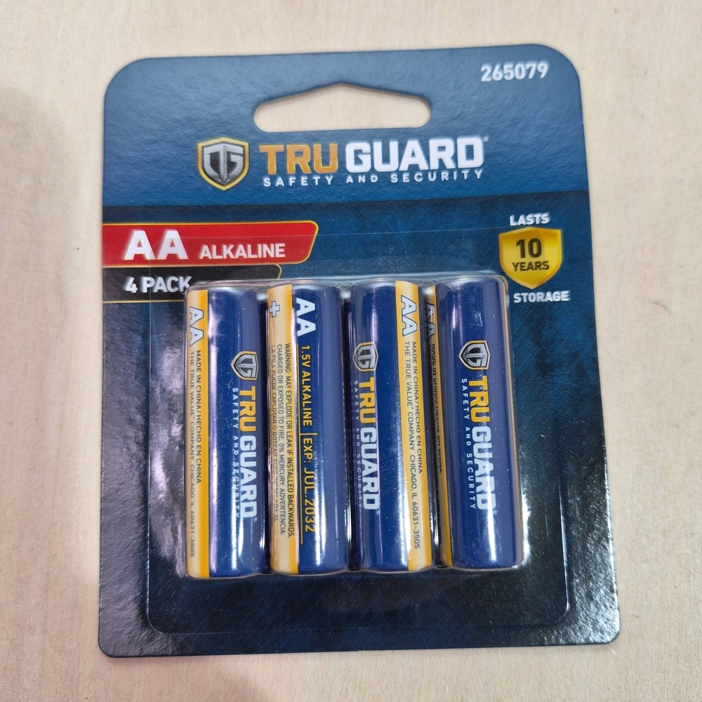 Tru Guard AA Alkaline Batteries 6x‎ 4 Pack Long Lasting Power For Devices